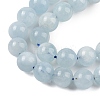 Natural Aquamarine Beads Strands G-P342-10-6mm-A-01-3