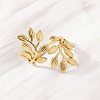304 Stainless Steel Open Cuff Ring for Women RJEW-Z083-02G-01-3