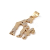 Mother's Day Ion Plating(IP) 304 Stainless Steel Pendants STAS-U002-08G-2