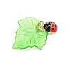 Transparent Resin with Alloy & Enamel Pendants RE-CBA19D0-05A-2