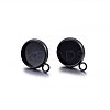 304 Stainless Steel Stud Earring Settings LS-STAS-H467-08B-14mm-2