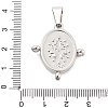 Brass Religion Virgin Miraculous Medal Chandelier Component Links KK-L228-22B-P-3