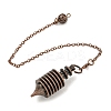 Rack Plating Brass Coil Dowsing Pendulums G-K338-26-2