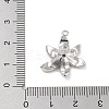 Brass Pave Clear Cubic Zirconia Pendants LS-KK-Z061-13P-01-3