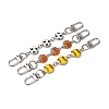 3Pcs 3 Styles Alloy Enamel Sport Ball Bag Extender Chains AJEW-BA00152-2