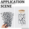 8Pcs 8 Styles PVC Plastic Waterproof Decorative Sticker Labels DIY-SP0004-93A-7
