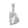 Tarnish Resistant 304 Stainless Steel Pendants STAS-H110-09P-2