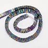 Electroplate Non-magnetic Synthetic Hematite Heishi Beads Strands G-J171A-3x3mm-01-2