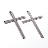 Tibetan Style Alloy Cross Large Pendants LS-EAAA0100Y-NF-1