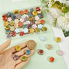 60Pcs 10 Colors Handmade Porcelain Beads for Necklaces Bracelets Making PORC-SC0001-24-3