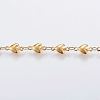 Handmade Ion Plating(IP) 304 Stainless Steel Bar Link Chains STAS-G038-07A-1