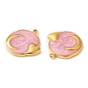 Real 18K Gold Plated 304 Stainless Steel Pendants STAS-A084-25G-01-2