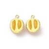 Brass Enamel Charms KK-F903-01E-G-1
