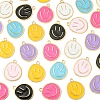 7 Colors Alloy Enamel Pendants ENAM-FS0002-05-2