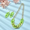 Acrylic Chains Jewelry Set SJEW-JS01288-03-4
