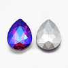 Pointed Back Glass Rhinestone Cabochons X-RGLA-T017-18x25mm-03-2