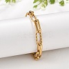 667 Stainless Steel(Grade 201 Equivalent) Chain Bracelets BJEW-P351-01A-G-3