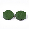 Painted Natural Wood Beads WOOD-S049-02B-04-2