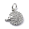 Brass Micro Pave Cubic Zirconia Charms ZIRC-F131-10P-1