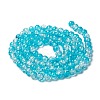 Baking Paint Crackle Glass Bead Strands CCG-S001-8mm-06-2