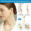 12Pcs Brass Micro Pave Cubic Zirconia Pendants ZIRC-BBC0003-14G-02-2