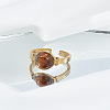 1Pc 304 Stainless Steel Cuff Rings RJEW-LP0002-19-3