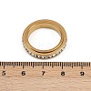 304 Stainless Steel Rhinestone Rotating Finger Rings RJEW-A074-01B-G-4