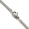 201 Stainless Steel Necklaces NJEW-Q336-01G-P-5