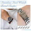 10Pcs 201 Stainless Steel Watch Band Clasps STAS-DC0015-89-6