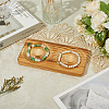 Beech Wooden Jewelry Bracelet Finger Ring Diplay Holder Tray ODIS-WH0010-02J-02-3