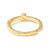 Clear Cubic Zirconia Initial Letter Adjustable Ring RJEW-C052-01G-Q-3