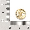 Rack Plating Brass Micro Pave Clear Cubic Zirconia Buttons KK-K293-12B-G-3