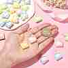 25Pcs 5 Colors Opaque Resin Pendants RESI-CJ0003-06-4