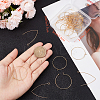 20Pcs Brass Earring Hooks & 20Pcs Hoop Earring Findings KK-BBC0005-42-3