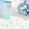 38Pcs 3 Size Brass Ball Stud Earring Post KK-AR0003-01-4