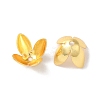 Rack Plating Brass Flower Bead Caps KK-K381-06A-G01-1