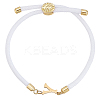 1pc Adjustable Nylon Cord Slider Bracelets for Women BJEW-LP0001-33Y-G-1