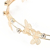 Butterfly Iron Rhinestone Double Hair Bands MRMJ-D003-01KCG-3