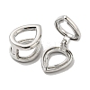 Brass Hoop Earrings for Women EJEW-E295-30P-2