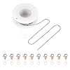 DIY 304 Stainless Steel Figaro Chain Necklaces Bracelet Making Kit DIY-TA0009-99-2