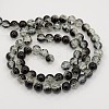 Two Tone Crackle Glass Beads Strands CCG-Q002-4mm-M-2