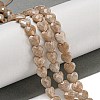 Natural Peach Moonstone Beads Strands G-P544-E05-01-1