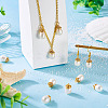 6Pcs Natural Cultured Freshwater Pearl Pendants PALLOY-TAC0174-7