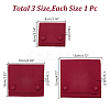 3Pcs 3 Styles Microfiber Flip Jewelry Bags ABAG-AR0001-06A-2