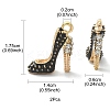 2Pcs Alloy Enamel Stilettos Pendants ENAM-YW0002-30A-4