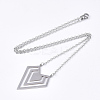 Non-Tarnish 201 Stainless Steel Pendant Necklaces LS-NJEW-T009-JN106-1-40-2