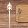 Alloy Hair Comb Findings PW-WG54776-01-1