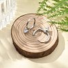 304 Stainless Steel Micro Pave Cubic Zirconia Hoop Earrings LS-STAS-R004-03P-02-3