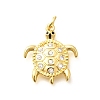Brass Micro Pave Cubic Zirconia Pendants KK-Q040-02A-G-1