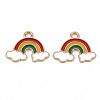 Alloy Enamel Pendants ENAM-N055-009A-NR-2